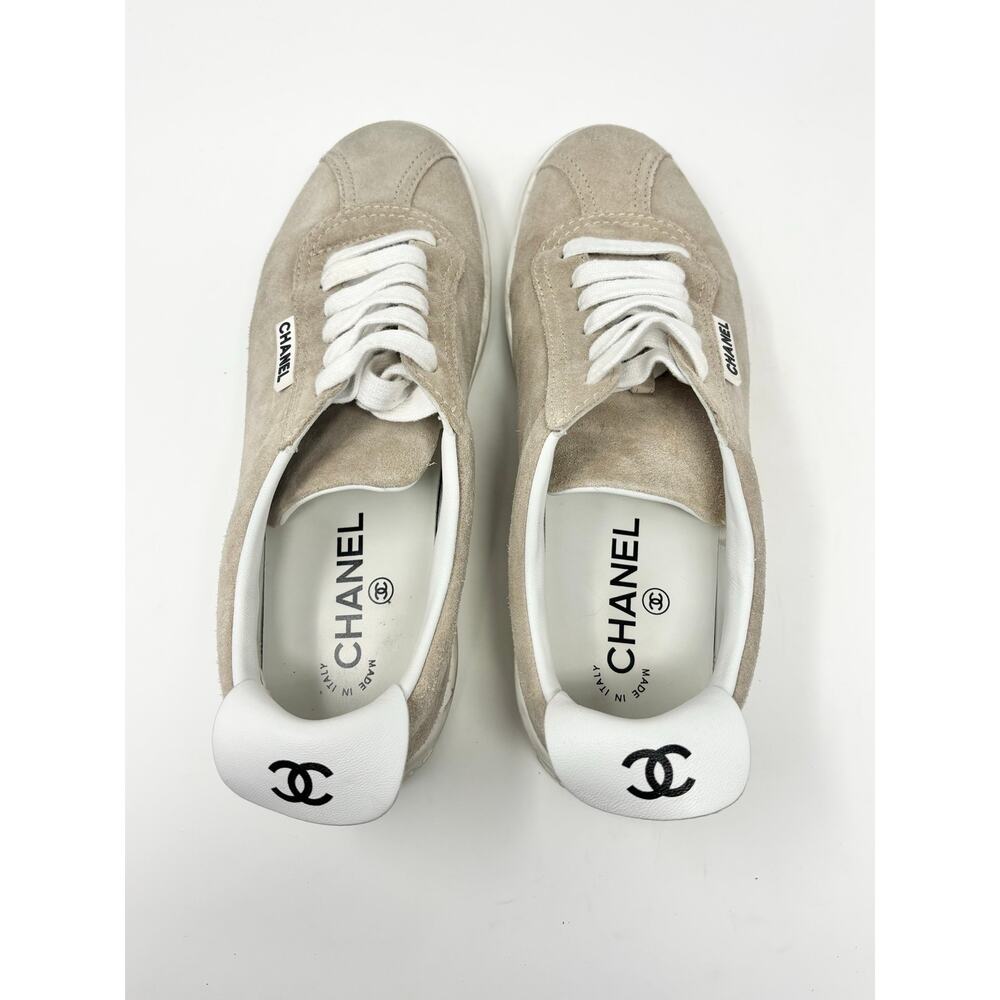 Chanel Weekender Interlocking CC Sneakers Shoes EU37.5 - Picture 5 of 9